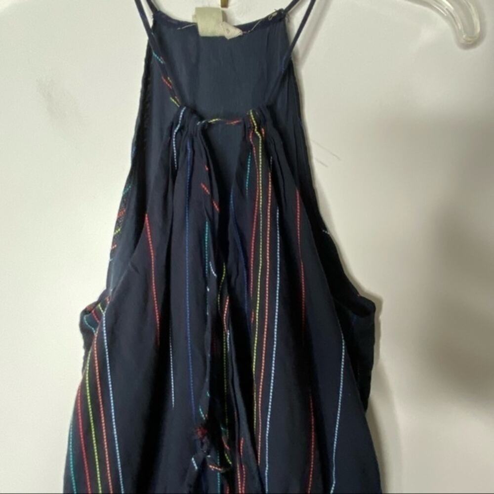 Anthropologie Dolan Blue Striped Jumpsuit Size XS Summer Vacation - Picture 5 of 10